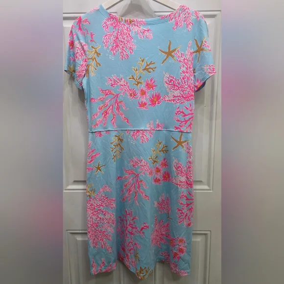 NWT Lilly Pulitzer Bray Dress UPF 50+ Royal Coral Print 🌸 Size Medium - Picture 5 of 6